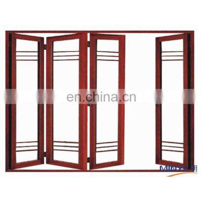 Australia Classroom Heavy Duty Burglar Proof Glass Aluminium Four Folding Sliding Accordion Door