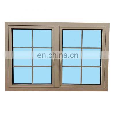 Thermal break aluminum casement window for villa