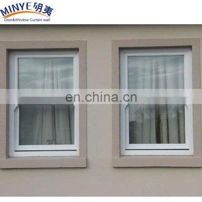 modern design upvc up and down sliding window/vinyl vertical sliding window