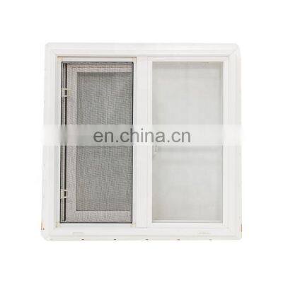Minye Customized Screen Upvc Sliding Plastic Window 3 Track For Canada