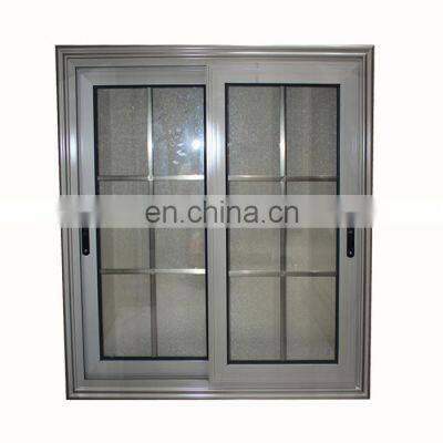 Modern house sliding soundproof thermal break double glass aluminum window frames designs