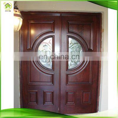american style wood exterior round entry doors with glass