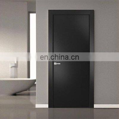 Black hotel bedroom room home doors apartment modern wooden simple solid core wood indoor entry dark interior door