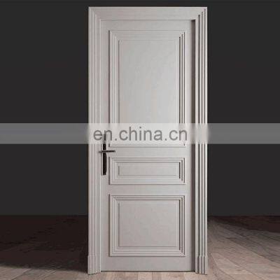 Hotels swing home bedroom interior frame European paint wood door design white villa apartment door