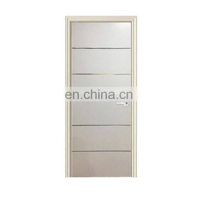 Modern delicate appearance villa interior wood room door design white solid core soundproof hotel bedroom doors