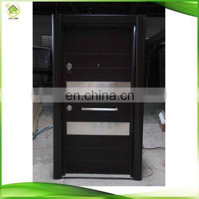 Indoor security door, steel door with home security door locks cylinder lock, metal entrance door