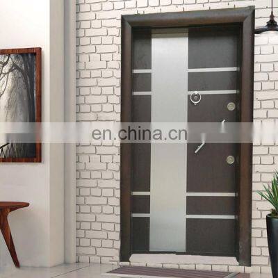 Luxury front door design italian armored door with door locks