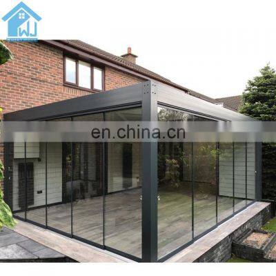 Modern Garden Gazebo Aluminum Electric Opening And Closing Patio Pergola Roof