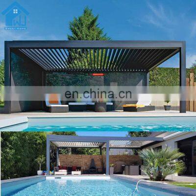 Garden Using White Summer house Pergole Outdoor With Lights