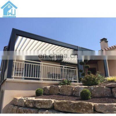 Modern House Design Sun Shade Louvers Roof Waterproof Outdoor Pergola Aluminum