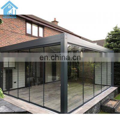 Luxurious modern metal garden sunshading aluminum pergola