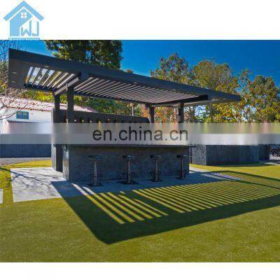 Outdoor rainproof waterproof roof louver aluminum pergola gazebo 4*3