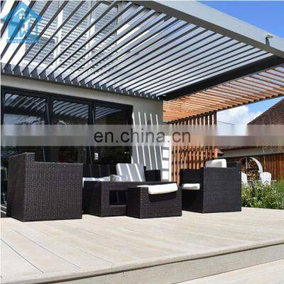 Remote Controlled 3 x 3 M Aluminum Motorized Outdoor Pergola Opening Roof aluminum pergola Louver
