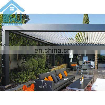 Aluminum Waterproof Pergola Covers Louvered Gazebo aluminum pergola with adjustable louvers