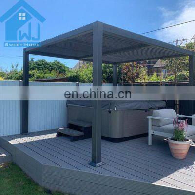 Customized Motorized Outdoor Adjustable Louvered Roof Aluminum Pergola Kits