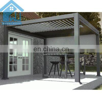 10 Years Warranty Sun Shade Electric Roof Metal Garden Canvas Canopy Pergola