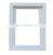 Upward replacement double hung american style window