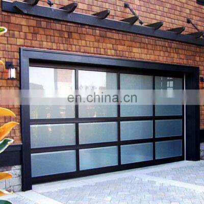 automatic glass door 4s shop front use garage door with CE