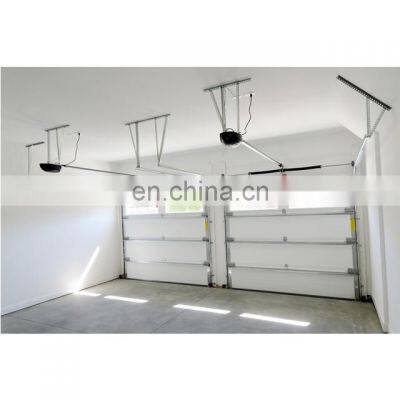 Modern style automatic sectional glass garage door for home building