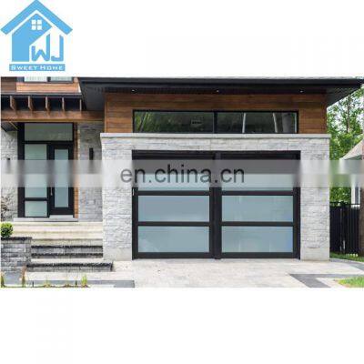 electric glass aluminum garage door aluminium garage door for dealers for front door