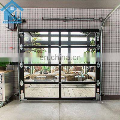 double tempered black color glass garage door opener motor