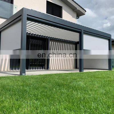 Outdoor Customized Motorized Opening Roof Retractable Patio Awning Garden Furniture