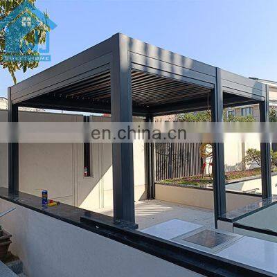 Weijia Wall Mounted Pergola Retractable PVC Roof White Canopy Terrace Roof Sliding Patio Cover