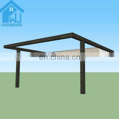 Widely Used Sun Shading Motorized Retractable PVC fabric Pergola Awning Roof
