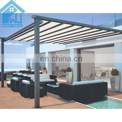Patio Retractable Waterproof Roof PVC Awning Pergola