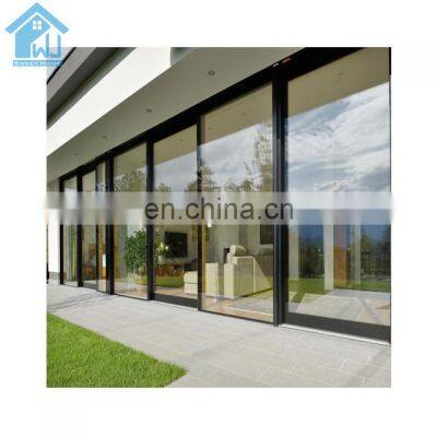 Australian Standard Tinted Glass Aluminium Glass Sliding Doors Sliding Door Made in China Modern Exterior Villa Partition Doors
