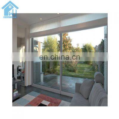 New Zealand Four Panels Double Tempered Glass Aluminum Frame Patio Sliding Door