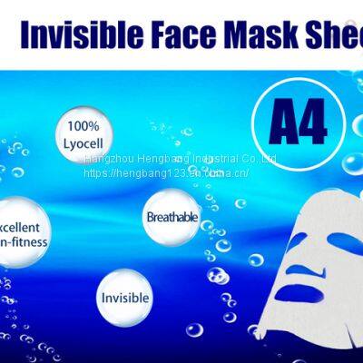 Invisible Face Mask Sheet A4 Or Facial Mask Nonwoven Fabric