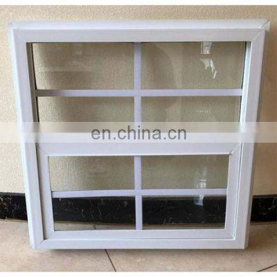 Vinyl and UPVC aluminum profile single hung double hung window with grids and nail fins