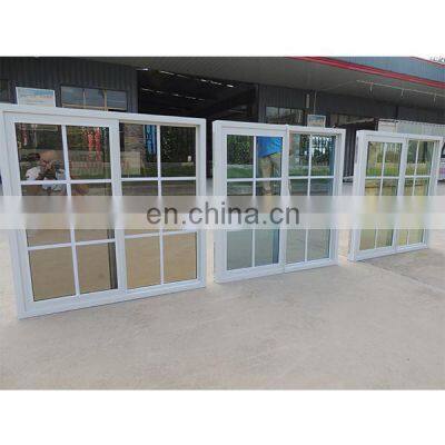 vinyl profile UPVC sliding windows and door with double tempered glass and insect screen
