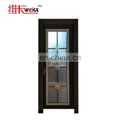 Bathroom/toilte aluminum casement door with top brand door hande