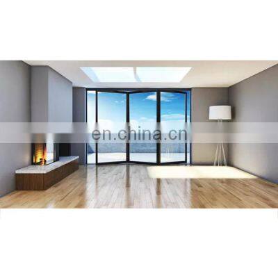waterproof white sliding aluminium doors modern aluminum folding door tempered glass aluminium bifold doors