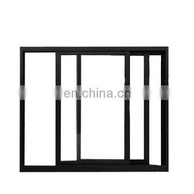 White PVC Internal Frame Plastic Sliding Windows Bathroom UPVC Casement Window