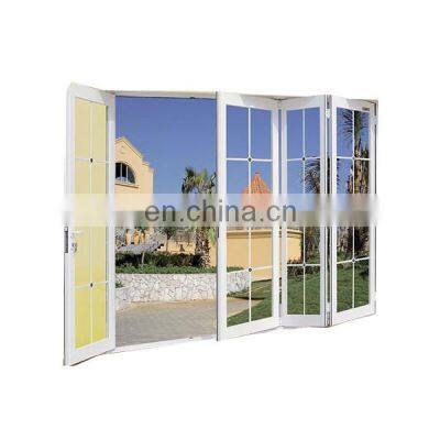 Hot sale Aluminium Alloy glass bifold door / waterproof Design silding folding door/bathroom fold door