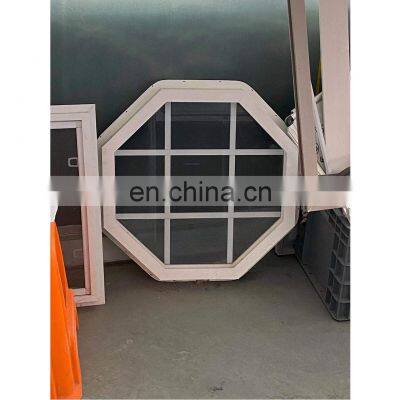 new design PVC around fixed decorate skylight windows/UPVC window trend products with grill design octagonal window