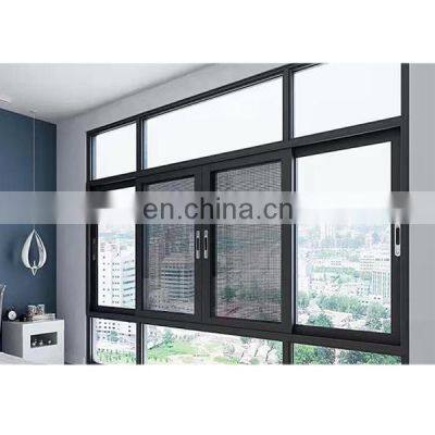 WEIKA Modern Design Hurricane Impact Double Tinted Glass Aluminum Frame Sliding Window Customized