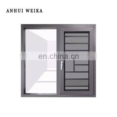 ce certificates casement windows European style casement grill design security double glass aluminum windows