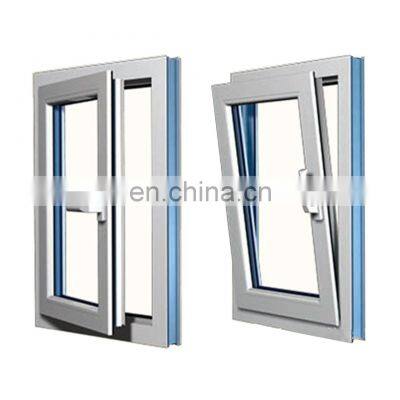 2021 new modern simple style white frame PVC side hung window
