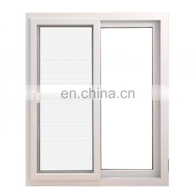 hottest double glazed pvc profile window white sliding windows