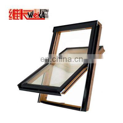 Economic Stylish Center Pivoted Roof Window Security Aluminum Wood Windows Graphic Design Vertical Modern Plastic Swing 3 Years