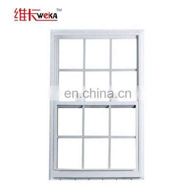Canada market tempered glass pvc hung window