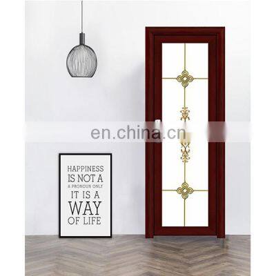 Modern house modern style bathroom door aluminum frame glass casement door