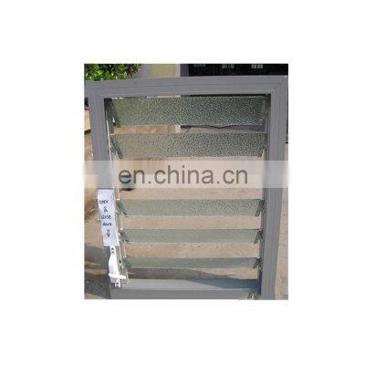 Aluminum glass shutter accordion shutter plantation shutter window