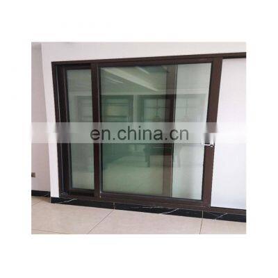 Sliding door with glass panel upvc/pvc profile vinyl frame New design jamaica sliding doors