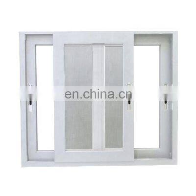 Impact Resistant Anti-mosquito double panel 3 track price of cheap house sliding windows