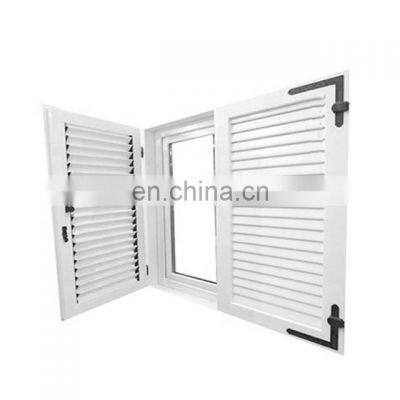 PVC Interior Window Shutters Removable Hurricane Security German Window Shutters